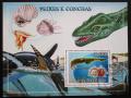 Poštovní známka Svatý Tomáš 2009 Pravìká fauna Mi# Block 695 Kat 10€