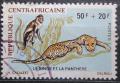 Poštovní známka SAR 1971 Opice a leopard Mi# 229 Kat 15€