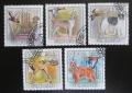 Poštovní známky Guinea-Bissau 2009 Loveètí psi a kachny Mi# 4486-90 Kat 14€