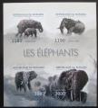 Poštovní známky Burundi 2012 Sloni neperf. Mi# 2833-36 B