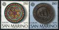 Potovn znmky San Marino 1976 Evropa CEPT, umleck emeslo Mi# 1119-20