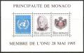 Potovn znmky Monako 1993 Kne Rainier III. Mi# Block 60 Kat 12