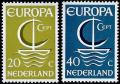 Potovn znmky Nizozem 1966 Evropa CEPT Mi# 864-65