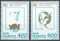 Potovn znmky San Marino 1985 Mezinrodn rok mldee Mi# 1321-22