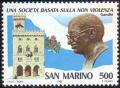 Potovn znmka San Marino 1987 Busta Gndhho Mi# 1372
