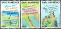 Potovn znmky San Marino 1990 Evropsk rok turistiky Mi# 1435-37