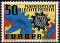 Potovn znmka Lichtentejnsko 1967 Evropa CEPT Mi# 474
