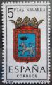 Potovn znmka panlsko 1964 Znak provincie Navarra Mi# 1519
