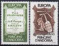 Potovn znmky Andorra Fr. 1985 Evropa CEPT, rok hudby Mi# 360-61 Kat 8