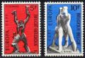 Potovn znmky Belgie 1974 Evropa CEPT, sochy Mi# 1766-67