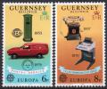 Poštovní známky Guernsey 1979 Evropa CEPT, historie pošty Mi# 189-90