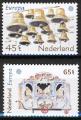Potovn znmky Nizozem 1981 Evropa CEPT, folklr Mi# 1186-87