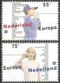 Potovn znmky Nizozem 1989 Evropa CEPT, dtsk hry Mi# 1364-65