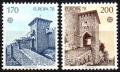 Potovn znmky San Marino 1978 Evropa CEPT, stavby Mi# 1156-57
