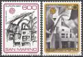 Potovn znmky San Marino 1987 Evropa CEPT, modern architektura Mi# 1354-55 Kat 22