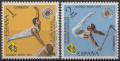 Potovn znmky panlsko 1971 ME v gymnastice Mi# 1929-30