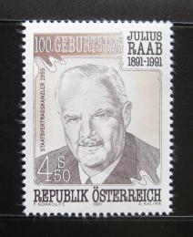 Rakousko 1991 Julius Raab, politik Mi# 2047
