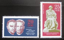 Poštovní známky DDR 1970 Bojovníci proti fašismu Mi# 1603-04