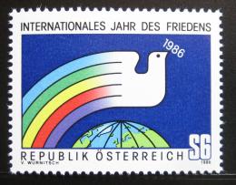 Poštovní známka Rakousko 1986 Mezinárodní rok míru Mi# 1837
