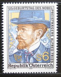 Poštovní známka Rakousko 1989 Alfred Hermann Fried, pacifista Mi# 1976