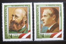 Poštovní známky Rakousko 1989 Básníci Mi# 1974-75