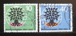 Poštovní známky Nìmecko 1960 Rok uprchlíkù Mi# 326-27