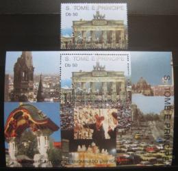 Poštovní známka Svatý Tomáš 1990 Brandenburská brána Mi# 1211 + Block 247