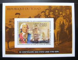 Poštovní známka Èad 1975 Americká revoluce neperf. Mi# Block 64 B