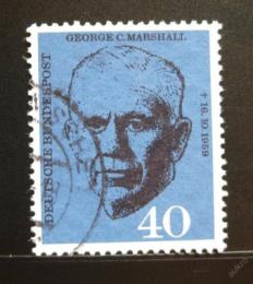 Poštovní známka Nìmecko 1960 George C. Marshall Mi# 344