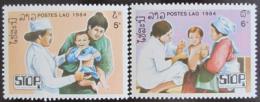 Poštovní známky Laos 1984 Boj proti obrnì Mi# 788-89
