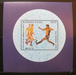 Poštovní známka Burkina Faso 1985 MS ve fotbalu Mi# Block 94