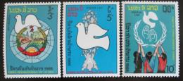 Poštovní známky Laos 1986 Mezinár. rok míru Mi# 959-61