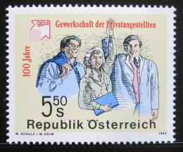 Poštovní známka Rakousko 1992 Odborový svaz v soukromém sektoru Mi# 2049
