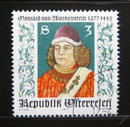Poštovní známka Rakousko 1977 Oswald von Wolkenstein, básník Mi# 1541