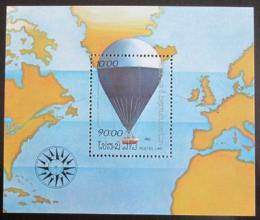 Poštovní známka Laos 1983 Lety balónem Mi# Block 94