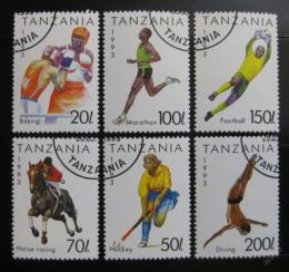 Poštovní známky Tanzánie 1993 Sporty Mi# 1467-72
