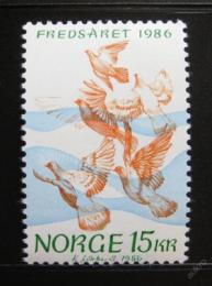 Poštovní známka Norsko 1986 Mezinárodní rok míru Mi# 960