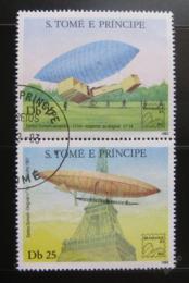 Poštovní známky Svatý Tomáš 1983 BRASILIANA, Vzducholodì Mi# 827-28