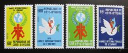 Poštovní známky Pobøeží Slonoviny 1979 Mezinárodní rok dìtí Mi# 587-90