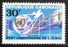 Potovn znmka Gabon 1970 Vro OSN Mi# 377 - zvtit obrzek