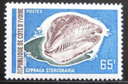 Poštovní známka Pobøeží Slonoviny 1972 Cypraea Mi# 398