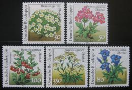 Poštovní známky Nìmecko 1991 Kvìtiny Mi# 1505-09 Kat 9€	