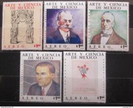 Potovn znmky Mexiko 1975 Vda a umn Mi# 1478-82 - zvtit obrzek