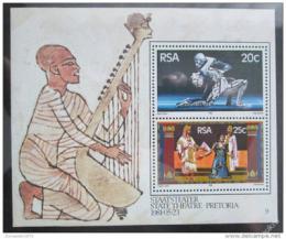 Poštovní známky JAR 1981 Státní divadlo Mi# Block 11