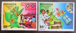 Poštovní známky Rwanda 1979 Výstava PHILEXAFRIQUE Mi# 982-83