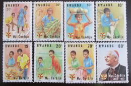 Poštovní známky Rwanda 1983 Kardinál Cardinj Mi# 1234-41