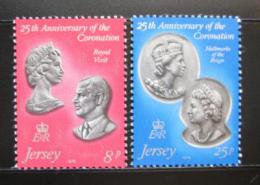 Poštovní známky Jersey 1978 Královský pár Mi# 185-86