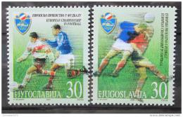 Poštovní známky Jugoslávie 2000 ME ve fotbale Mi# 2977-78