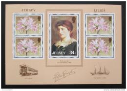 Poštovní známky Jersey 1986 Výstava kvìtin Mi# Block 4