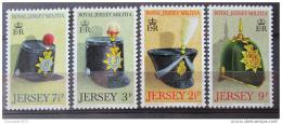 Poštovní známky Jersey 1972 Vojenské èáky Mi# 69-72
